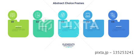 Modern Infographic Business Banner. Vector Illustration 135253241