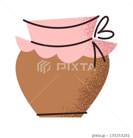 Natural honey jar sticker design Natural honey jar sticker design 135253281