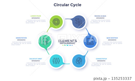 Modern Infographic Business Banner. Vector Illustration 135253337