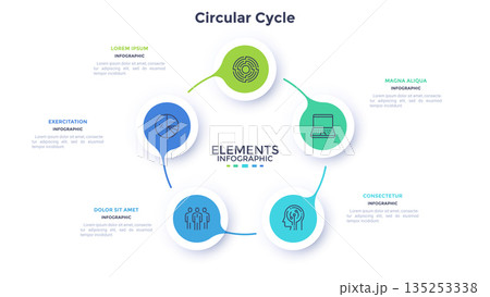 Modern Infographic Business Banner. Vector Illustration 135253338