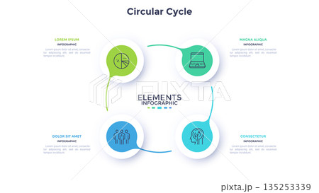 Modern Infographic Business Banner. Vector Illustration Modern Infographic Business Banner. Vector Illustration 135253339