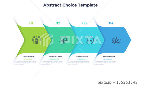 Modern Infographic Business Banner. Vector Illustration 135253345