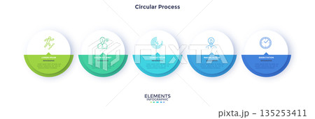 Modern Infographic Business Banner. Vector Illustration 135253411