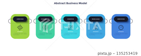 Modern Infographic Business Banner. Vector Illustration Modern Infographic Business Banner. Vector Illustration 135253419