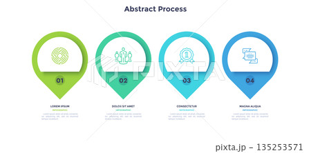Modern Infographic Business Banner. Vector Illustration 135253571
