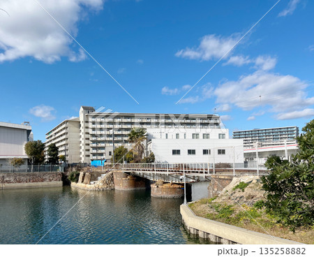 JR和田岬線 回転橋 風景（兵庫県 神戸市） 135258882