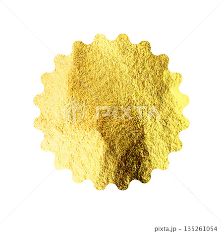 Golden star, sunburst symbol. Shiny gold foil. Vintage sunbeam symbol. Shopping labels, sale sticker, quality mark. Modern art. Wedding, greeting card decoration elements. Vector illustration Golden star, sunburst symbol. Shiny gold foil. Vintage sunbeam symbol. Shopping labels, sale sticker, quality mark. Modern art. Wedding, greeting card decoration elements. Vector illustration 135261054
