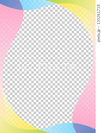 簡潔的弧形背景，邊框，垂直螢幕方向 135261718