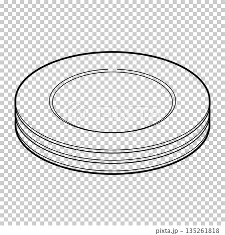 疊放的盤子圖標 135261818