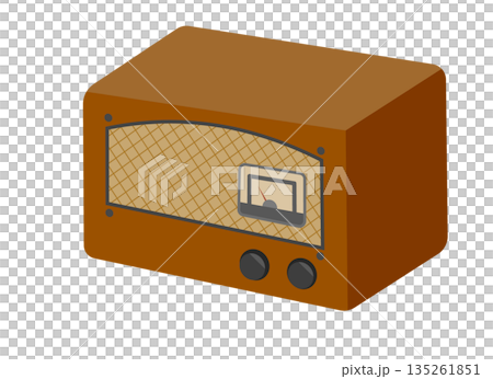 Vacuum tube radio illustration Vacuum tube radio illustration 135261851