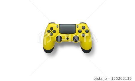 Wireless gaming controller flying in air isolated on white background, symbolizing gaming technology concept Wireless gaming controller flying in air isolated on white background, symbolizing gaming technology concept 135263139