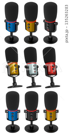 Microphones Designed Specifically for Professional Audio Recording and Live Streaming 135263283