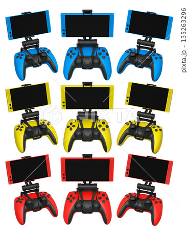 Mobile Game Controllers that come equipped with advanced screens for use Mobile Game Controllers that come equipped with advanced screens for use 135263296