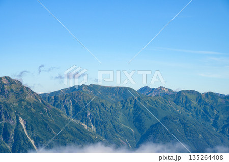 【北アルプス】焼岳山頂から見る双六岳 135264408