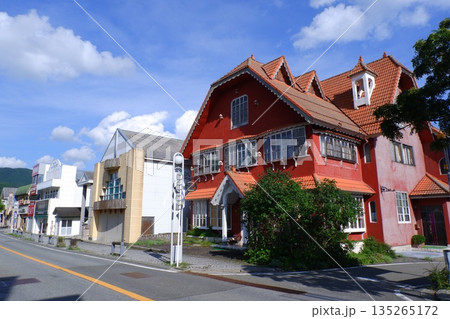 清里駅前の町並み 135265172