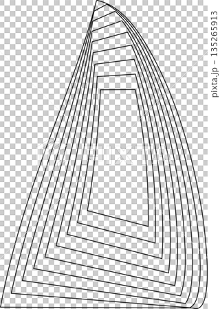 Distorted square rectangle pattern. Design elements 135265913