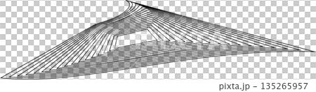 Distorted square rectangle pattern. Design elements 135265957