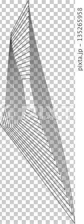 Distorted square rectangle pattern. Design elements 135265958