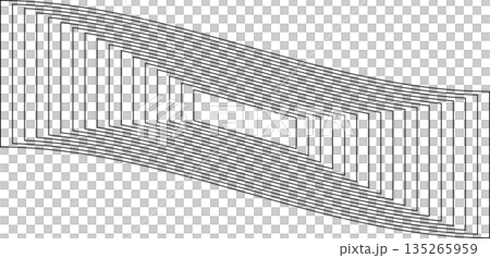 Distorted square rectangle pattern. Design elements 135265959