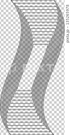 Distorted square rectangle pattern. Design elements 135265978