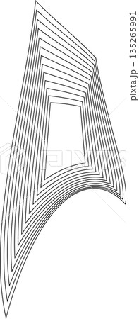 Distorted square rectangle pattern. Design elements 135265991