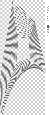 Distorted square rectangle pattern. Design elements 135265991