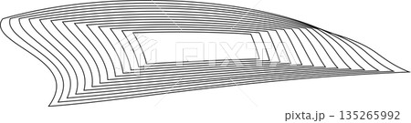 Distorted square rectangle pattern. Design elements 135265992