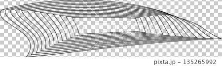 Distorted square rectangle pattern. Design elements 135265992