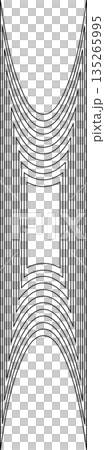 Distorted square rectangle pattern. Design elements 135265995