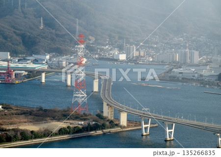 広島県安芸郡海田町の眺望と海田大橋<2026年1月> 135266835