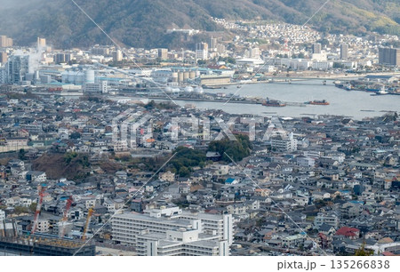 広島県広島市南区向洋と安芸郡海田町の眺望<2026年1月> 135266838