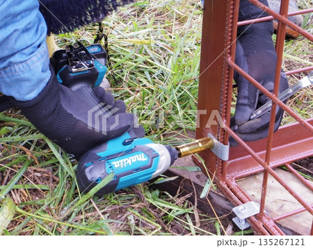 箱わな製作 電動ドリル 箱わな製作 電動ドリル 135267121