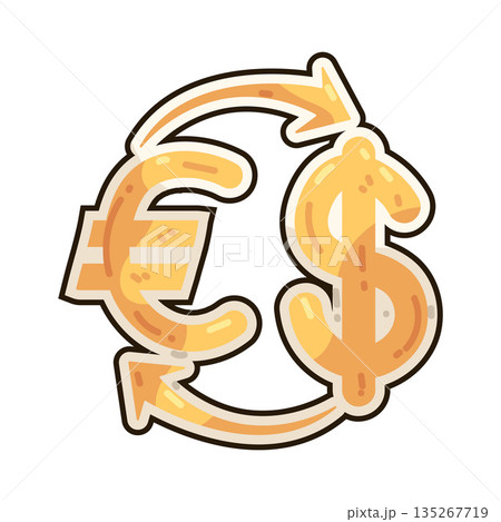 illustration of Dollar Exchange 135267719