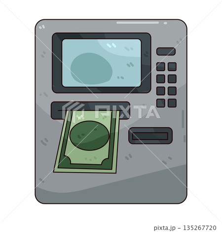 illustration of ATM illustration of ATM 135267720