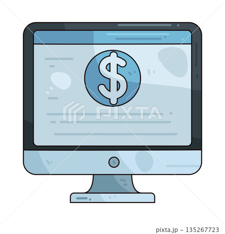 illustration of Dollar Online 135267723
