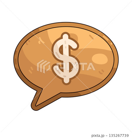 illustration of Dollar Chat illustration of Dollar Chat 135267739