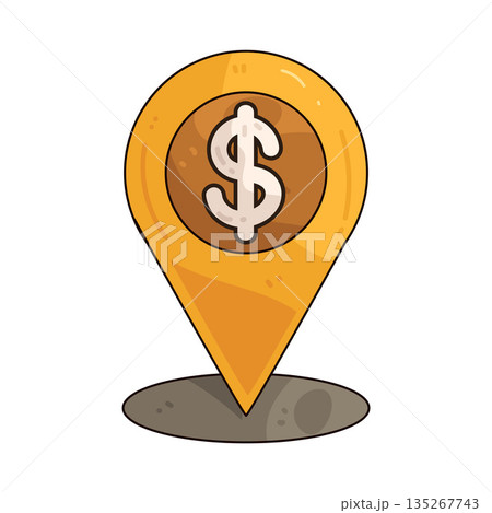 illustration of Dollar Location illustration of Dollar Location 135267743