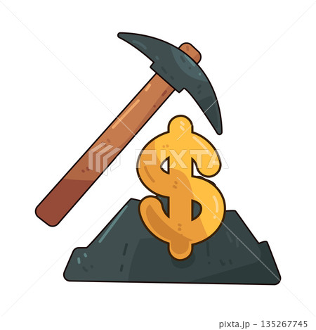 illustration of Dollar Mining 135267745