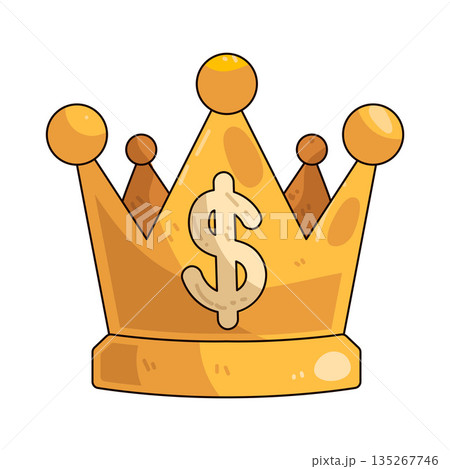 illustration of Dollar Crown 135267746