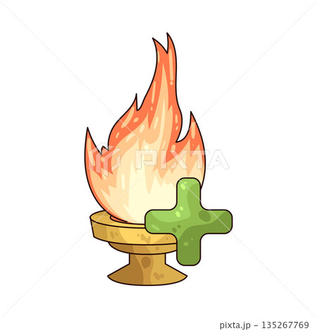 illustration of Fire with plus sign illustration of Fire with plus sign 135267769