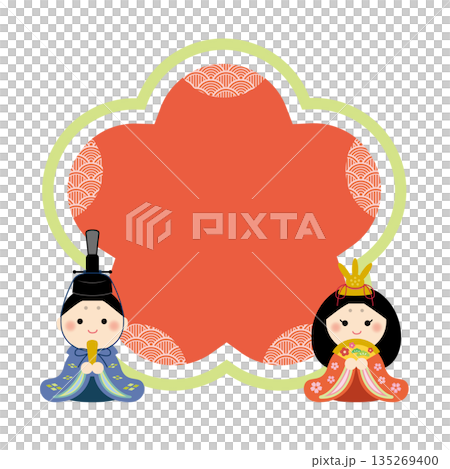 可愛的女兒節相框標題 可愛的女兒節相框標題 135269400