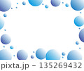 ドットフレームブルー 135269432