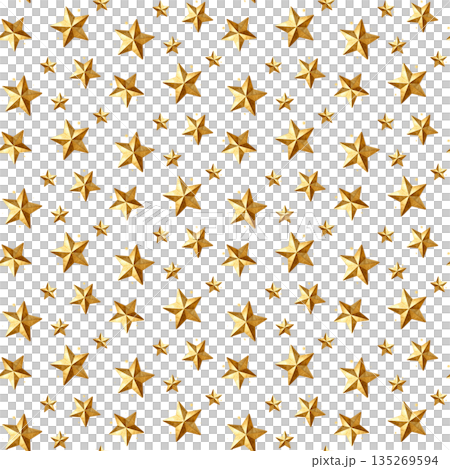 Golden star seamless pattern for fabric and surface design  135269594