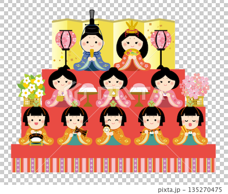 可愛的雛田插畫 - 雛祭 135270475