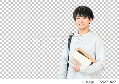 教科書、帶書的學生、大學生（升學、考試、校園生活） 135271027