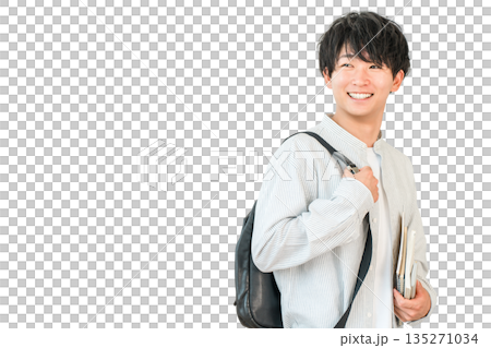 教科書,本を持つ学生,大学生（進学,受験,キャンパスライフ） 135271034