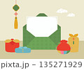 Vector illustrations of Korean traditional gifts. 135271929