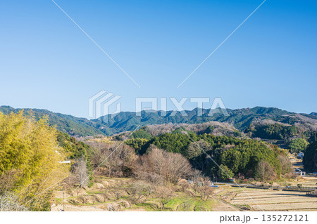 明日香村の田園風景 奈良県 明日香村の田園風景 奈良県 135272121