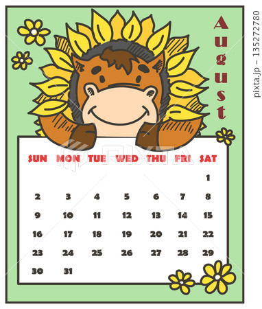 2026 monthly calendar for August vector isolated 2026 monthly calendar for August vector isolated 135272780