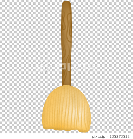 broom for sweeping hand drawn transparency illustration  135273532
